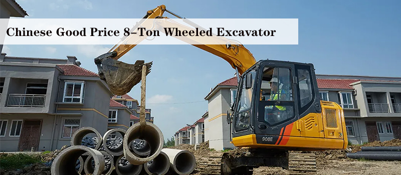 Chinese Good Price 8-Ton Wheeled Excavator